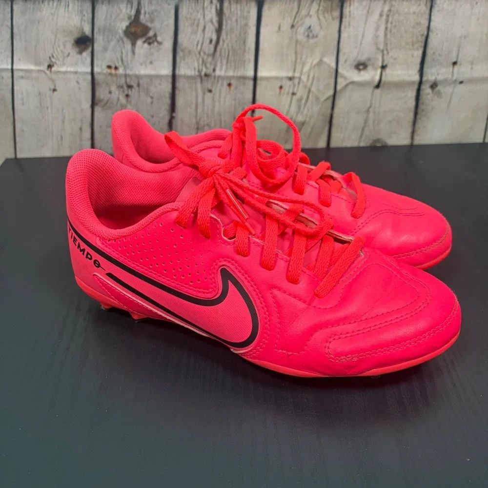 Nike Tiempo Legend 9 Academy MG Kids Soccer Cleats Bright Crimson DA1331-600 4Y